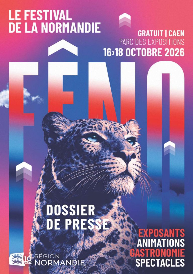 Affiche du FÊNO 2026, Festival de la Normandie à Caen